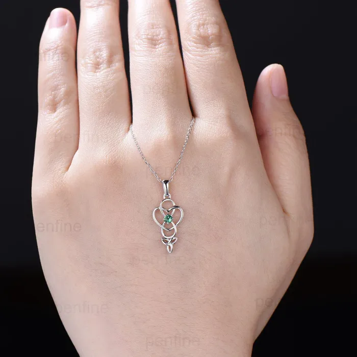 Norse Viking emerald necklace solid Silver 14k 18k rose gold unique Personalized pendant women Valkyrie Necklace Celtic Jewelry Necklace PENFINE Necklaces Norse Viking emerald necklace solid Silver 14k 18k rose gold unique Personalized pendant women Valkyrie Necklace Celtic Jewelry Necklace PENFINE Necklaces