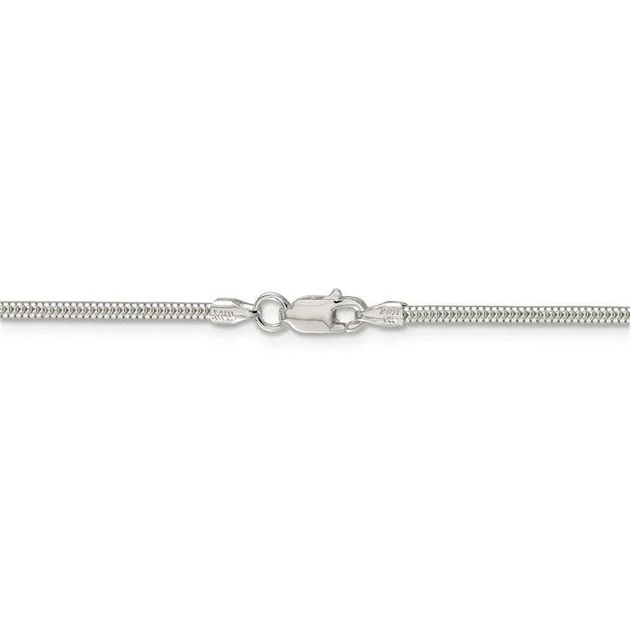Rings WB Choice Jewelry Sterling Silver 2mm Round Snake ChainWBCQSNL06028 Rings WB Choice Jewelry Sterling Silver 2mm Round Snake ChainWBCQSNL06028