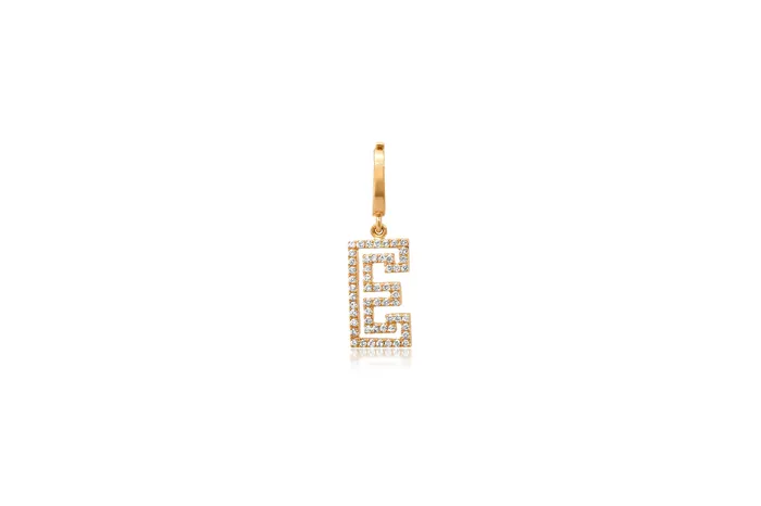 Shylee Rose Jewelry Charm Necklaces Mini Diamond Outline Initial Charm