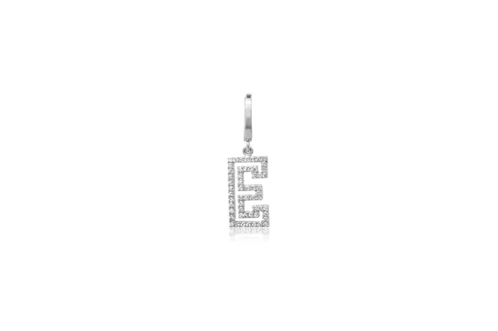 Shylee Rose Jewelry Charm Necklaces Mini Diamond Outline Initial Charm