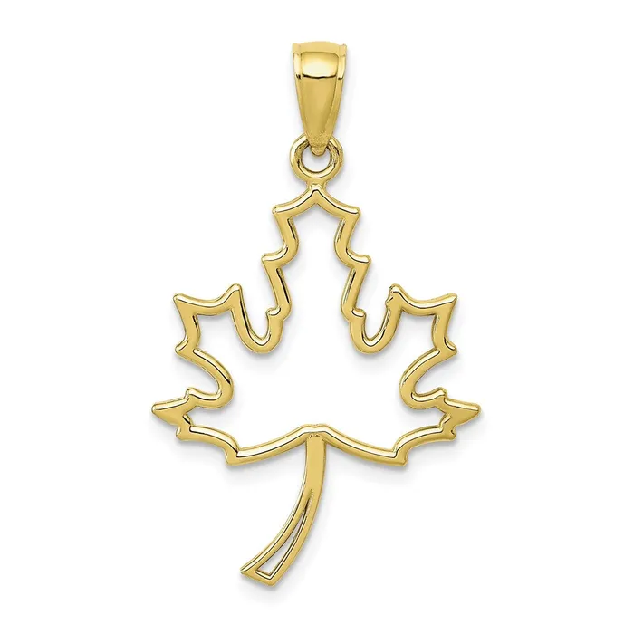 WB Choice Jewelry 10k Maple Leaf PendantWBC10D4375 Necklaces