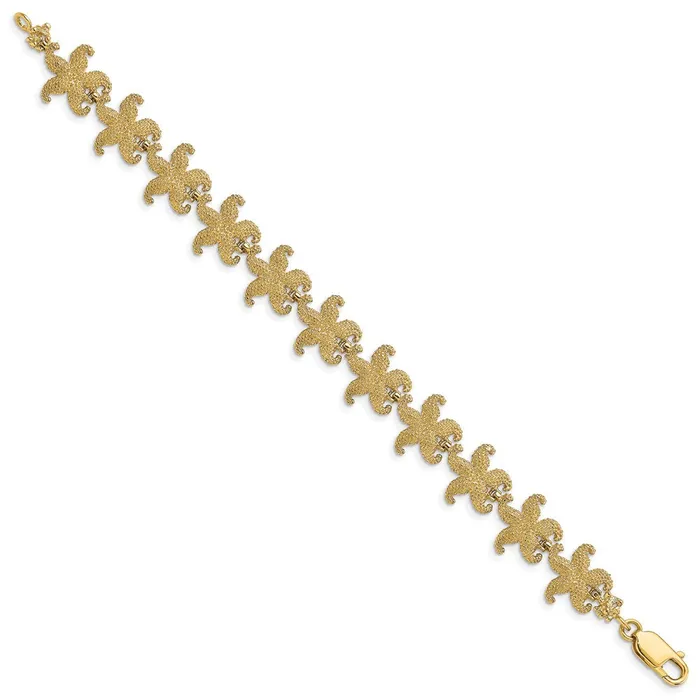 WB Choice Jewelry Bracelets 14k Puffed Starfish Link BraceletWBCFB1735725 WB Choice Jewelry Bracelets 14k Puffed Starfish Link BraceletWBCFB1735725