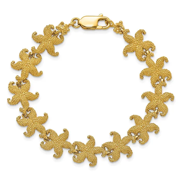 WB Choice Jewelry Bracelets 14k Puffed Starfish Link BraceletWBCFB1735725 WB Choice Jewelry Bracelets 14k Puffed Starfish Link BraceletWBCFB1735725
