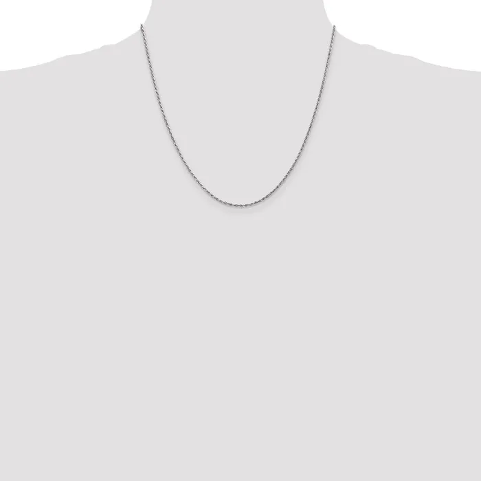 WB Choice Jewelry Necklaces 10k White Gold 16mm DC Machine Made Rope ChainWBC10W01420 WB Choice Jewelry Necklaces 10k White Gold 16mm DC Machine Made Rope ChainWBC10W01420