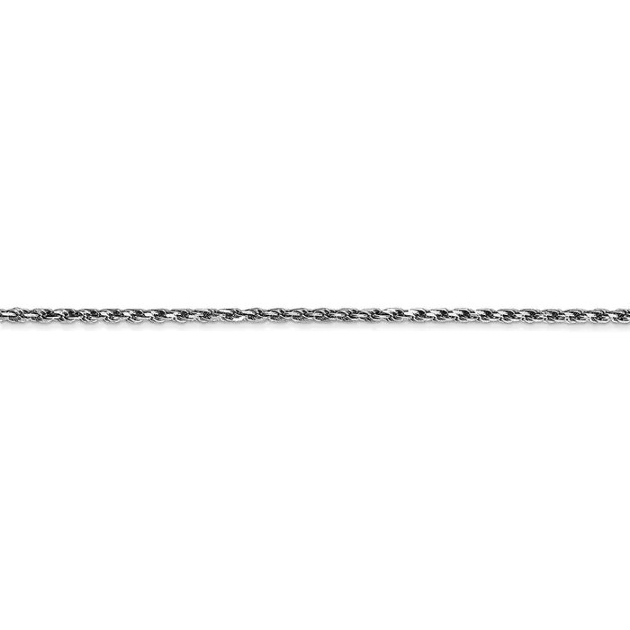 WB Choice Jewelry Necklaces 10k White Gold 16mm DC Machine Made Rope ChainWBC10W01420 WB Choice Jewelry Necklaces 10k White Gold 16mm DC Machine Made Rope ChainWBC10W01420