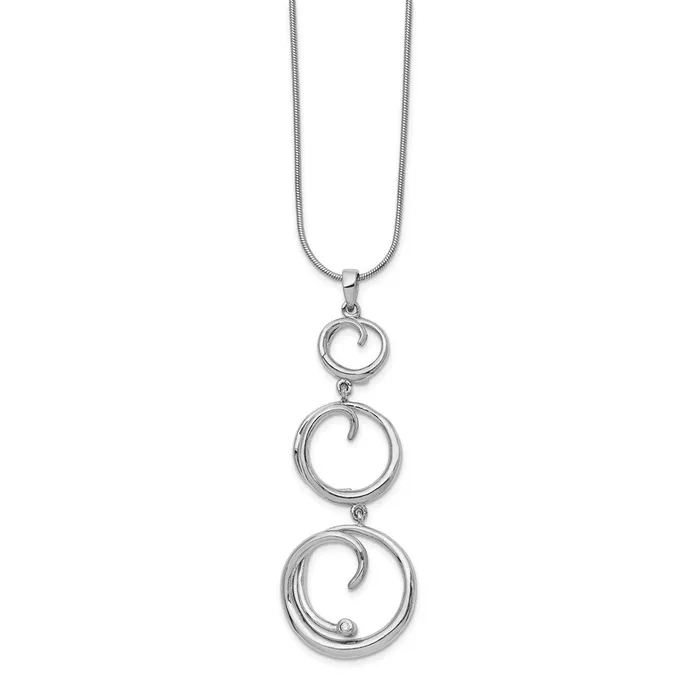 WB Choice Jewelry Necklaces SS White Ice 02ct Diamond NecklaceWBCQW26618