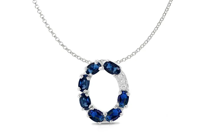 Albert Hern Pendant Letter O Initial 18kt Gold Necklaces