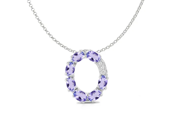 Albert Hern Pendant Letter O Initial 18kt Gold Necklaces