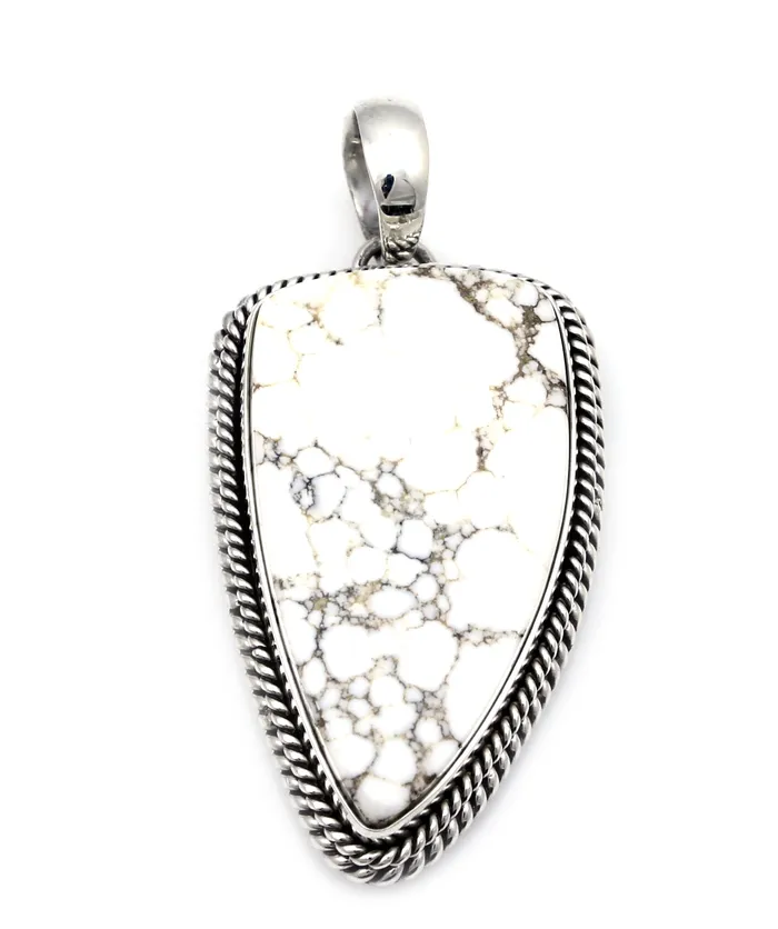 Artie Yellowhorse Necklaces Silver Creek Pendant