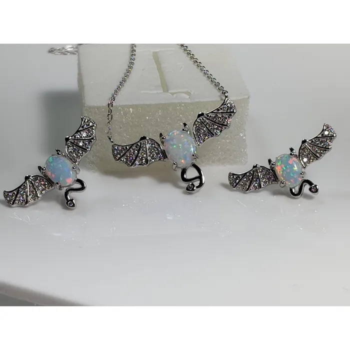 Bat Jewelry Created Opal Sterling Silver Monica Rings