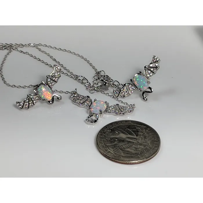 Bat Jewelry Created Opal Sterling Silver Monica Rings
