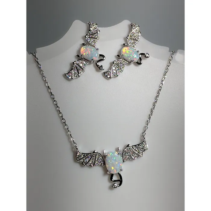 Bat Jewelry Created Opal Sterling Silver Monica Rings