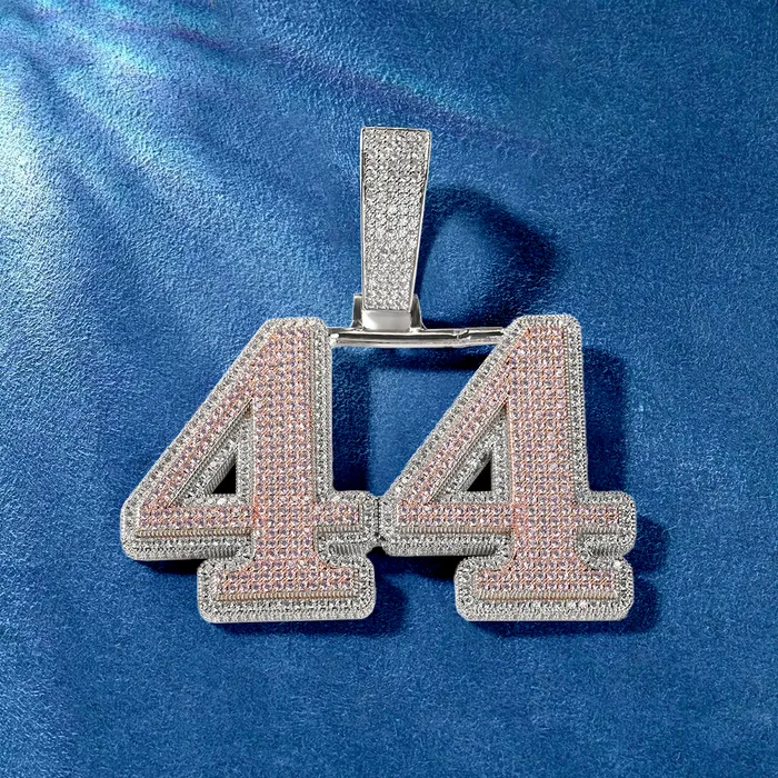 IceZeusShop Necklaces Custom Bold LettersNumber Pendant