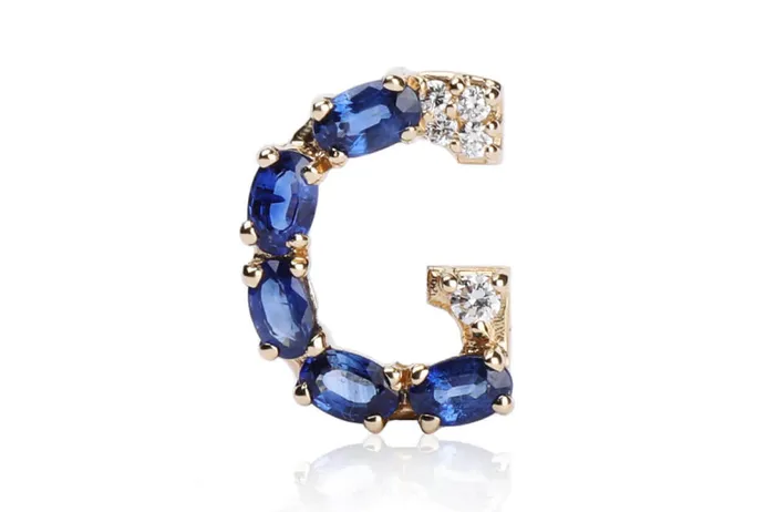 Necklaces Cufflinks Letter G Initial 18kt Gold Albert Hern