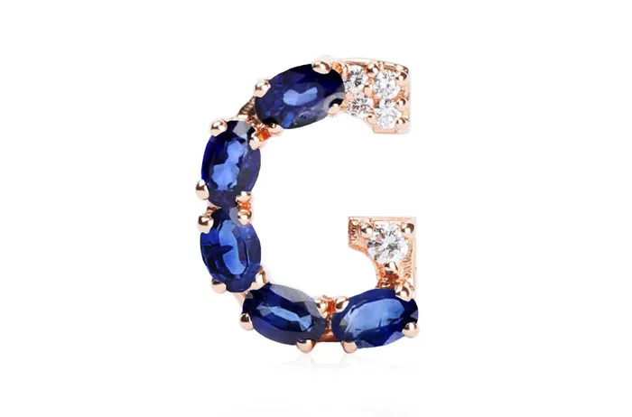 Necklaces Cufflinks Letter G Initial 18kt Gold Albert Hern