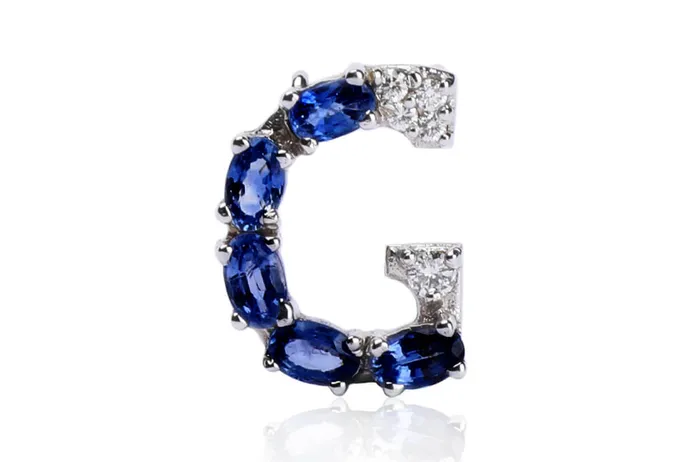 Necklaces Cufflinks Letter G Initial 18kt Gold Albert Hern