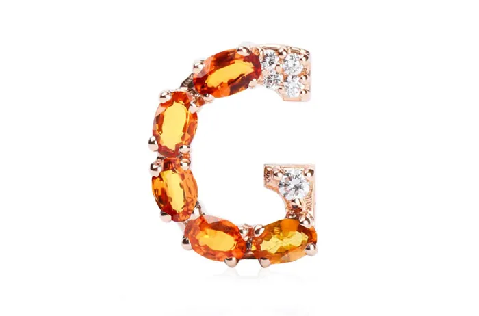 Necklaces Cufflinks Letter G Initial 18kt Gold Albert Hern