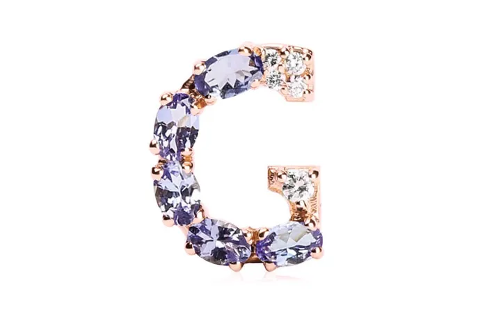 Necklaces Cufflinks Letter G Initial 18kt Gold Albert Hern