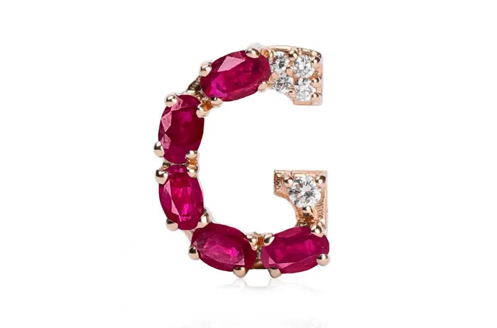 Necklaces Cufflinks Letter G Initial 18kt Gold Albert Hern