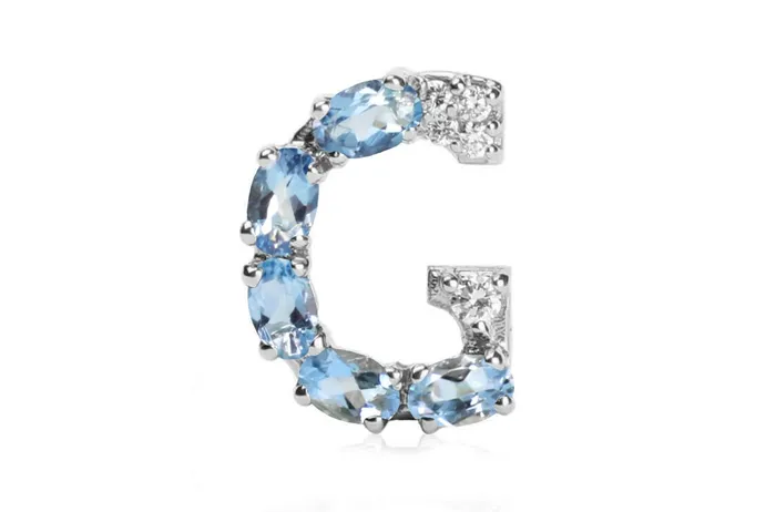 Necklaces Cufflinks Letter G Initial 18kt Gold Albert Hern