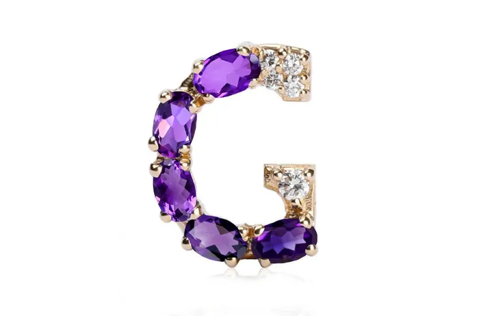 Necklaces Cufflinks Letter G Initial 18kt Gold Albert Hern