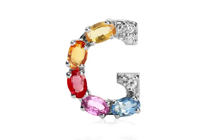 Necklaces Cufflinks Letter G Initial 18kt Gold Albert Hern