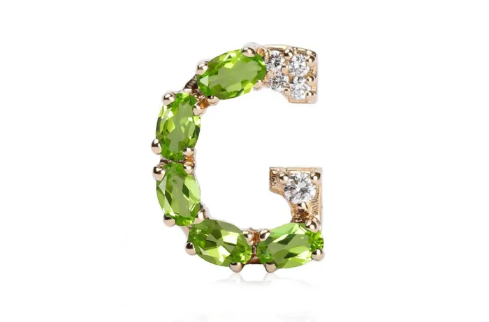 Necklaces Cufflinks Letter G Initial 18kt Gold Albert Hern