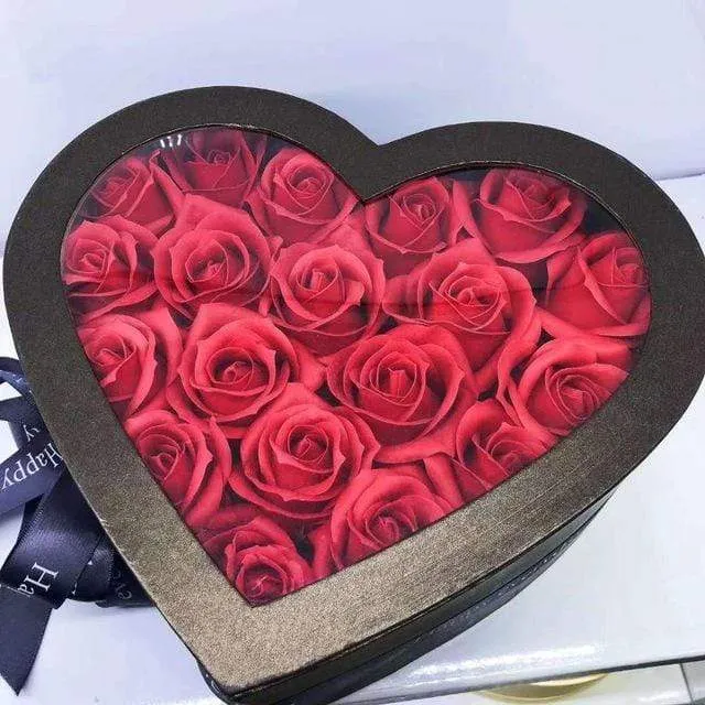 Necklaces Madeofrose Forever Roses Heart Box
