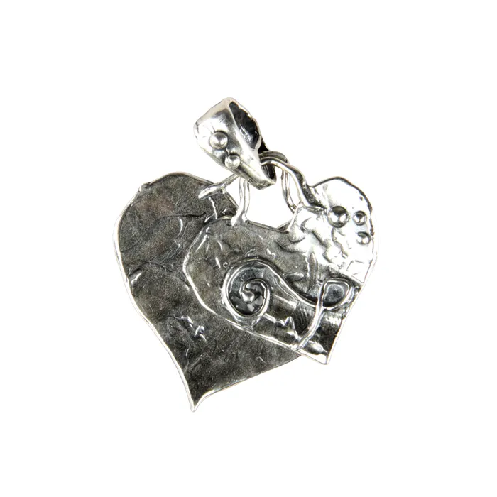 Necklaces Pam Springall Double Heart Pendant