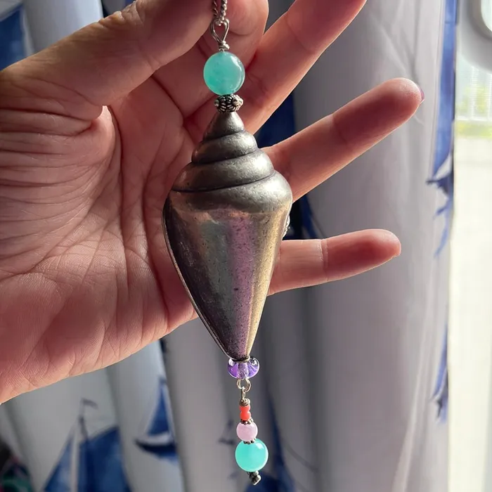 Necklaces Vintage Paris Jewelry Huge Shell Pendant Amazonite Kunzite and Coral Sterling Silver Handmade Necklaces Vintage Paris Jewelry Huge Shell Pendant Amazonite Kunzite and Coral Sterling Silver Handmade