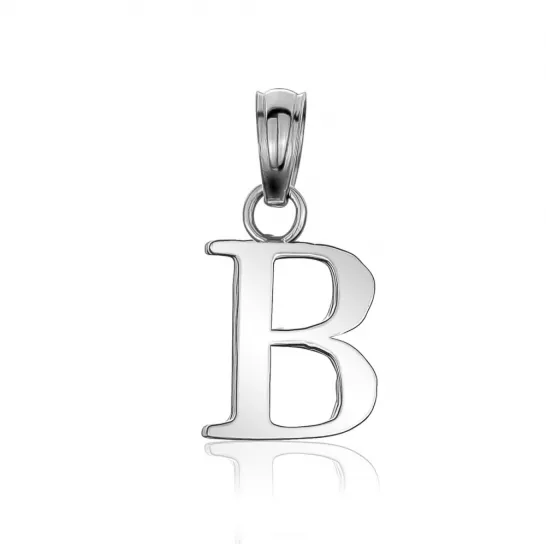 10kt White Gold Initial Charm All Letters Available Independent Jewellers Charm Necklaces