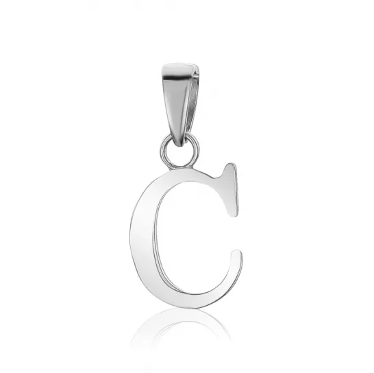 10kt White Gold Initial Charm All Letters Available Independent Jewellers Charm Necklaces