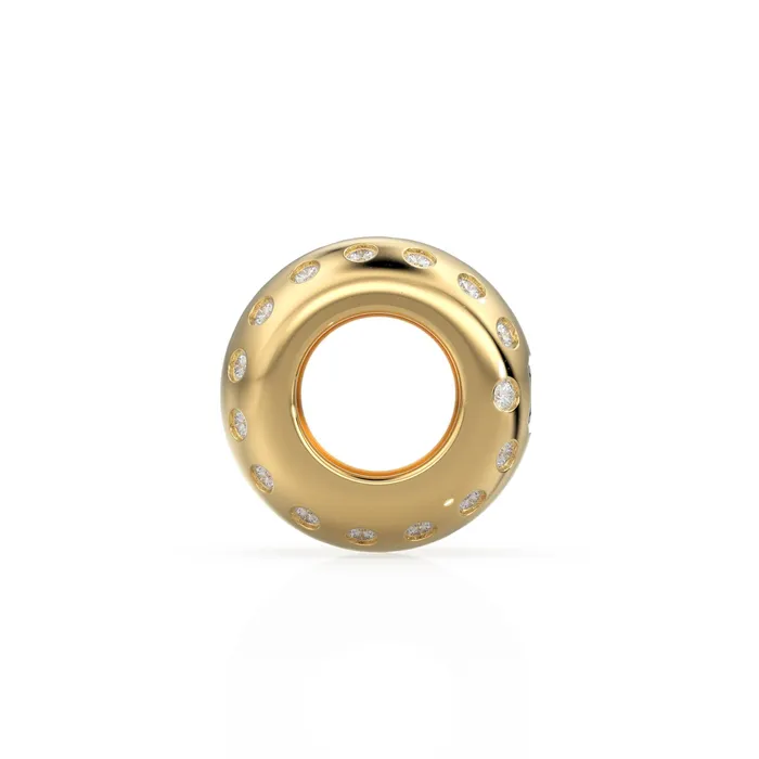 14k Gold Roundel Alexandrite Spacer Charm Dotted Diamond Alexandrite Square Charm Holder Eternity Round Alexandrite Band Connector June Jalvi Co Charm Necklaces