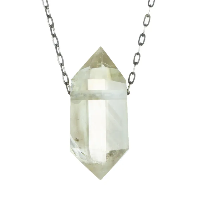 36mm Citrine Crystal Pendant Necklace Joseph Brooks Necklaces