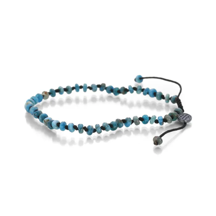 Bracelets Joseph Brooks 4mm Smooth Apatite Rondelle Bracelet