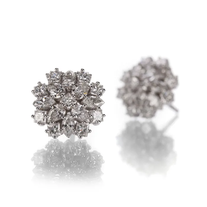 Charm Necklaces Paul Morelli Mixed Diamond Cluster Studs