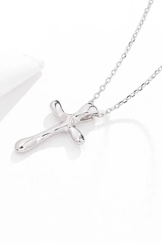 Cross Pendant 925 Sterling Silver Necklace Trendsi Necklaces
