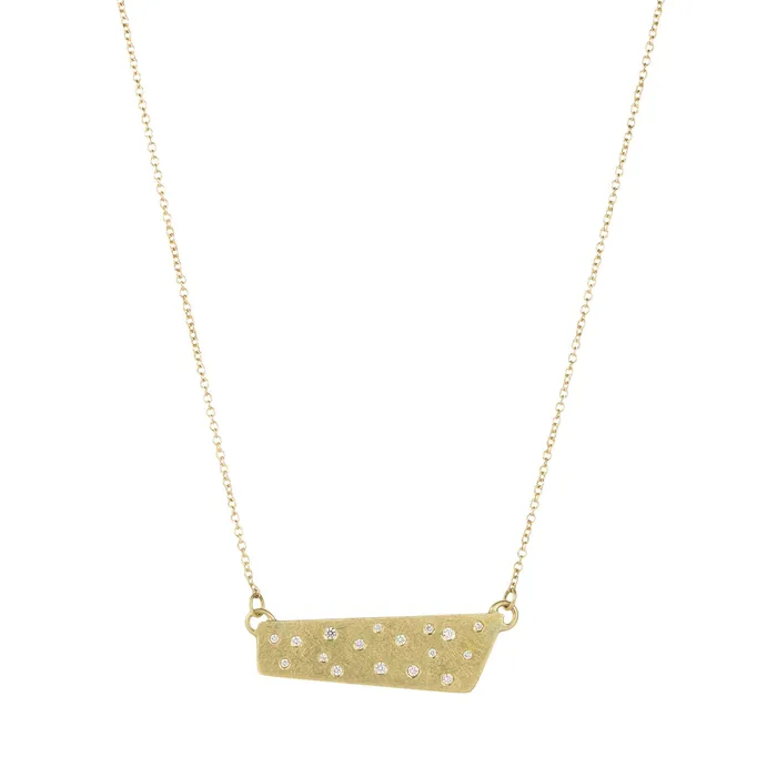 Kate Maller Necklaces Scattered Diamond Pendant Necklace Kate Maller Necklaces Scattered Diamond Pendant Necklace