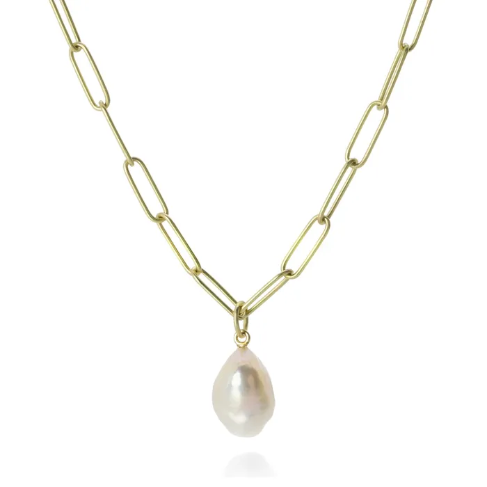 Metallic Pink White Freshwater Pearl Pendant Only Maria Beaulieu Necklaces