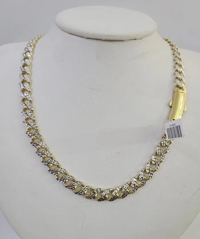 Necklaces Globalwatches10 Real 10k Royal Monaco Chain 8mm Diamond Cut 22 inches Yellow Gold Necklace Necklaces Globalwatches10 Real 10k Royal Monaco Chain 8mm Diamond Cut 22 inches Yellow Gold Necklace