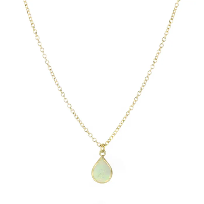 Necklaces Opal Slab Pendant Necklace Maria Beaulieu