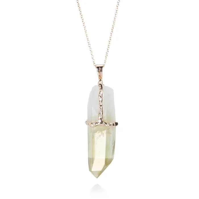 Necklaces Sirciam Grande Smoky Quartz Healing Stone Necklace Necklaces Sirciam Grande Smoky Quartz Healing Stone Necklace