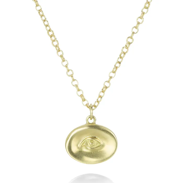 Necklaces Small 18k Eye Pendant Necklace Gabriella Kiss