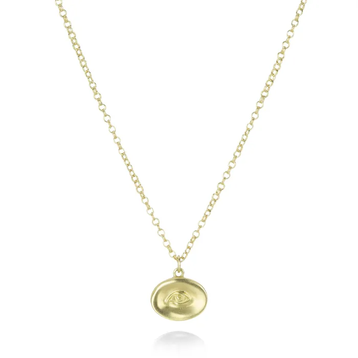 Necklaces Small 18k Eye Pendant Necklace Gabriella Kiss Necklaces Small 18k Eye Pendant Necklace Gabriella Kiss