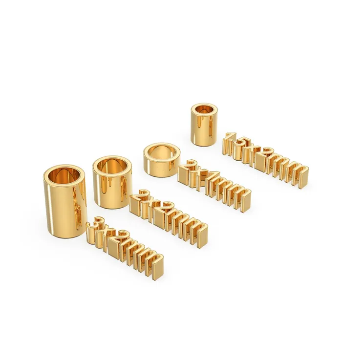 PreStyled Sets Jalvi Co 14k Solid Gold Tube Spacer Beads Stringing Jewelry Crimp Beads
