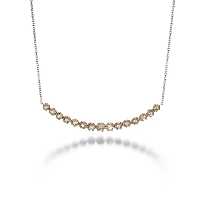 Sethi Couture Necklaces Diamond Curve Necklace