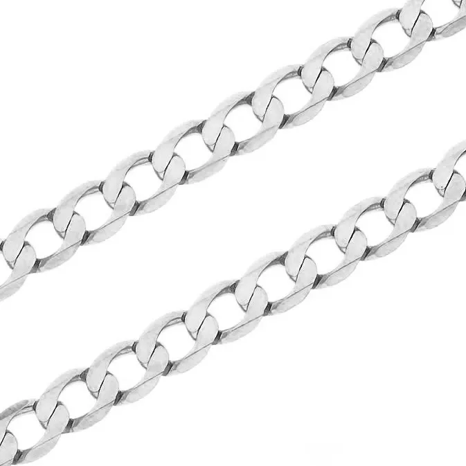 Sterling Silver 640MM Concave Curb Chain 22inch Independent Jewellers Necklaces Sterling Silver 640MM Concave Curb Chain 22inch Independent Jewellers Necklaces