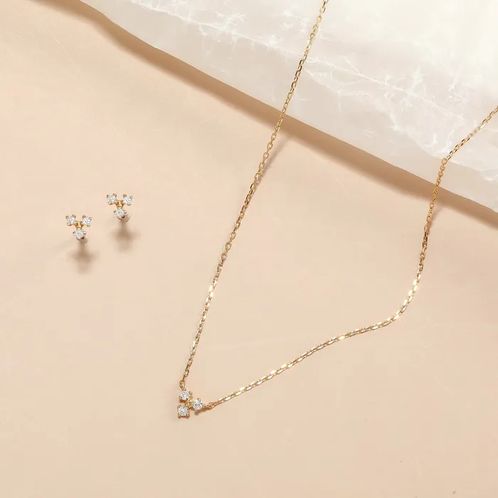 Aurelie Gi CLOVER Diamond Necklace Necklaces