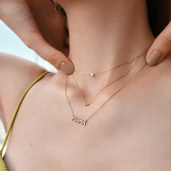 Aurelie Gi CLOVER Diamond Necklace Necklaces