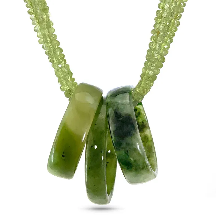 Chrysolite Rings Of Jade Necklace Elisa Ilana Necklaces